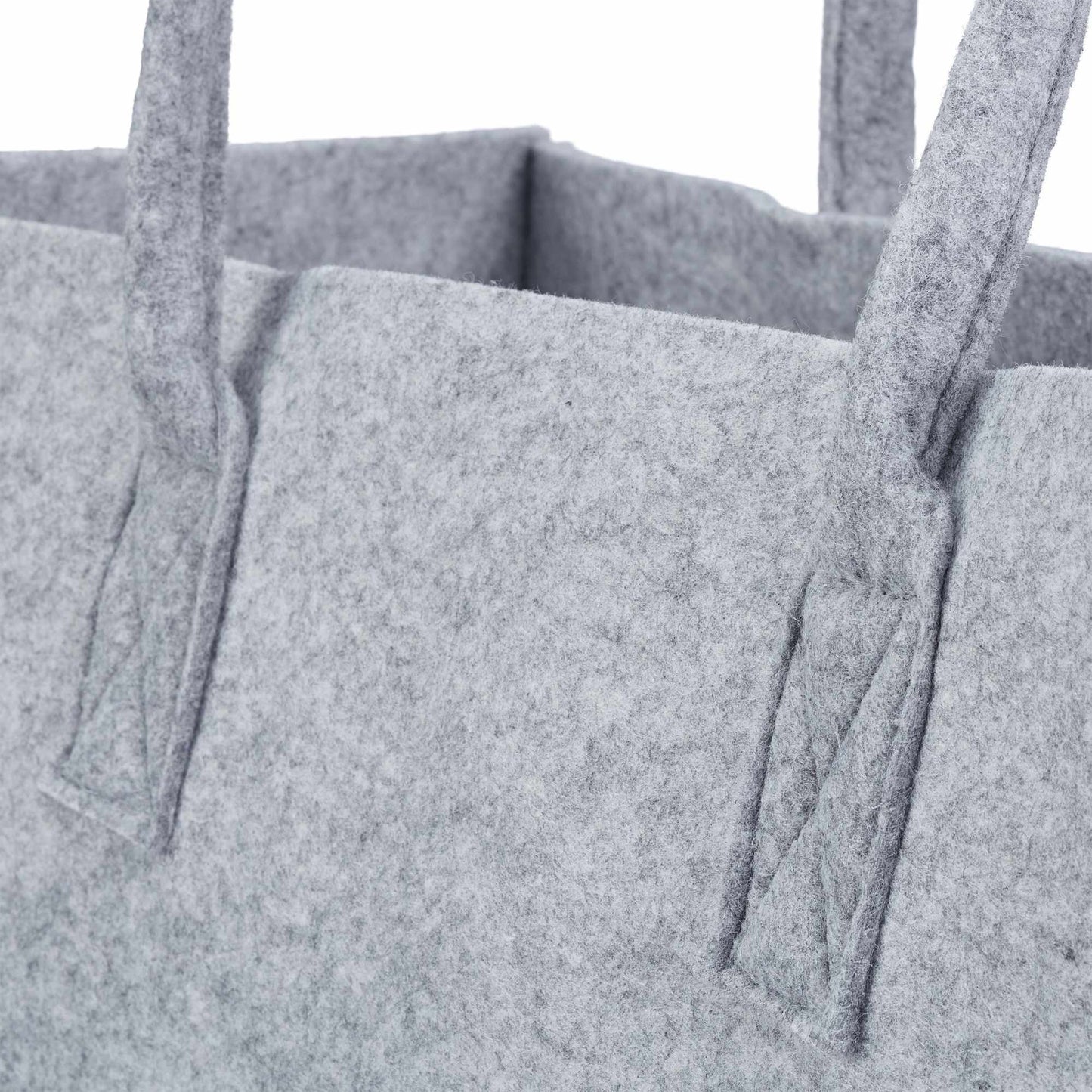 Felt basket with handle