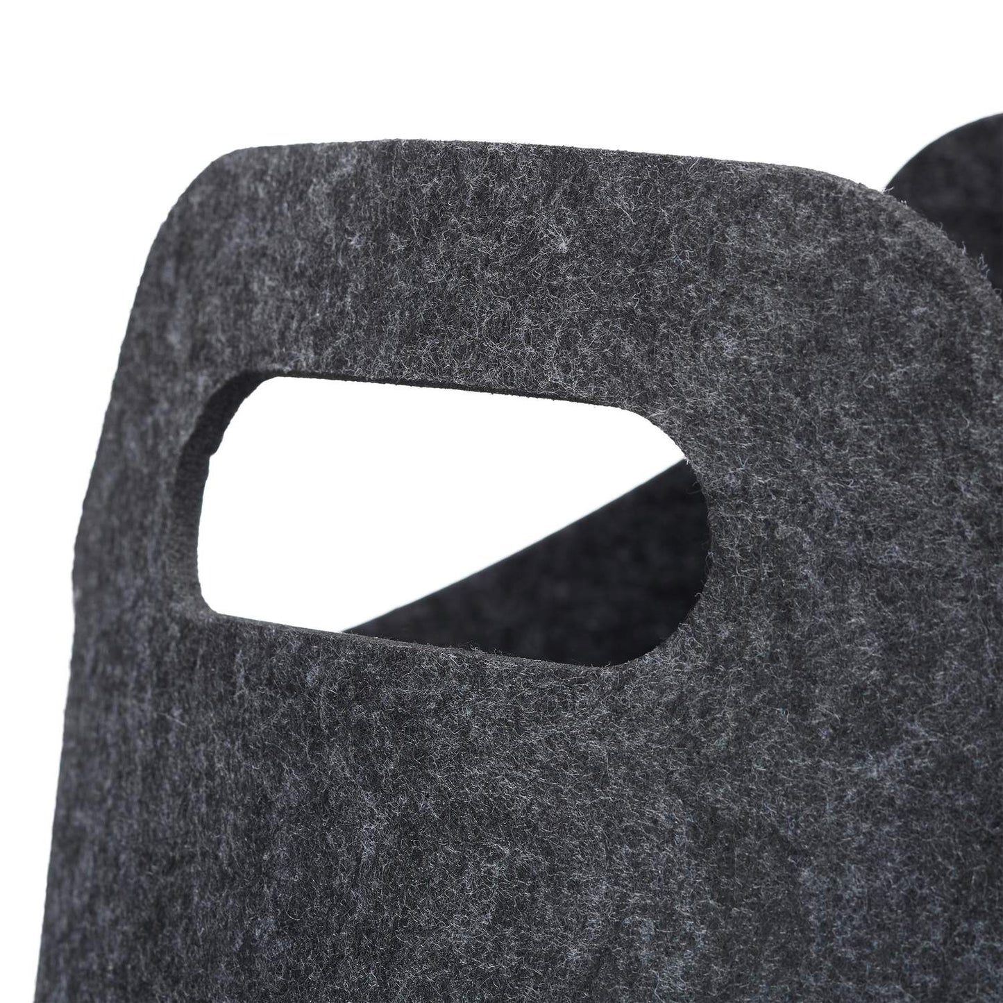 Felt basket with handle