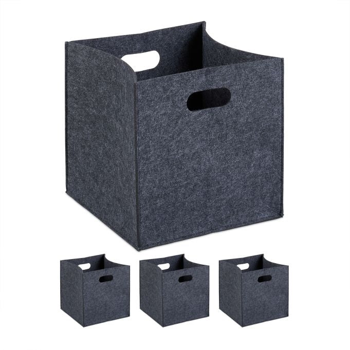 Felt storage box - 4 pcs