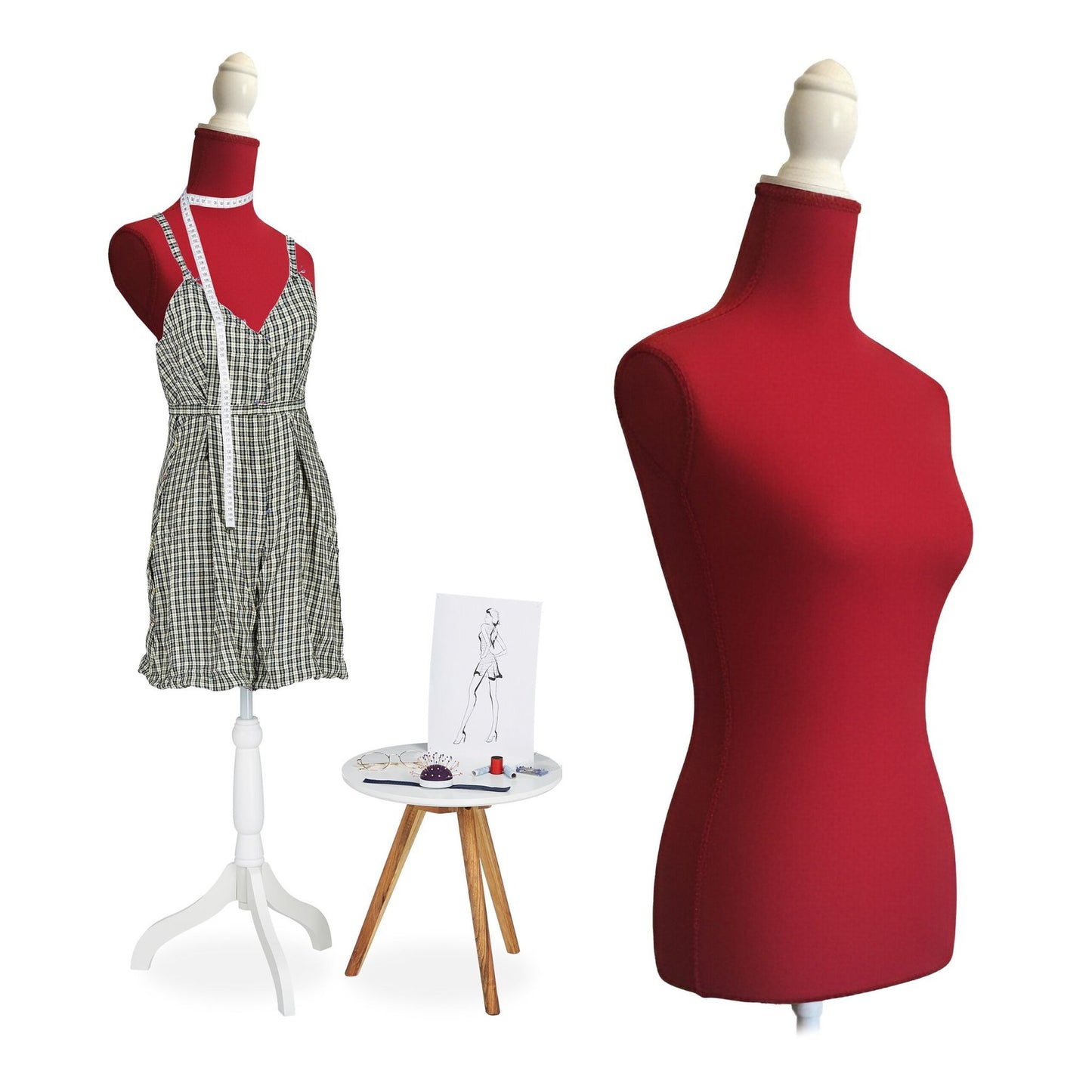 Female Dressmaking Mannequin 36/38, Adjustable Stand