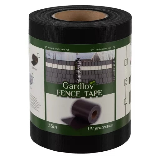 Fencing tape 19cmx35m 450g/m2 black 23698