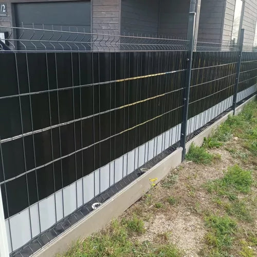 Fencing tape 19cmx35m 450g/m2 black 23698