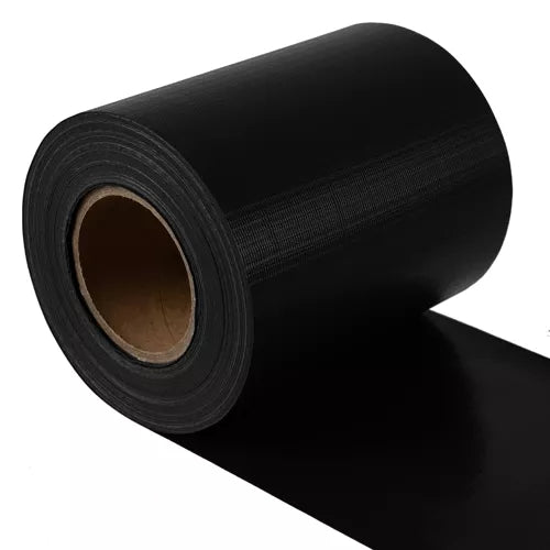 Fencing tape 19cmx35m 450g/m2 black 23698