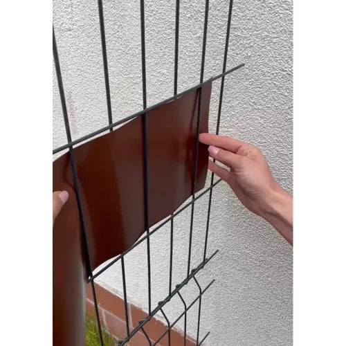 Fencing tape 19cmx35m 450g/m2 brown 23702