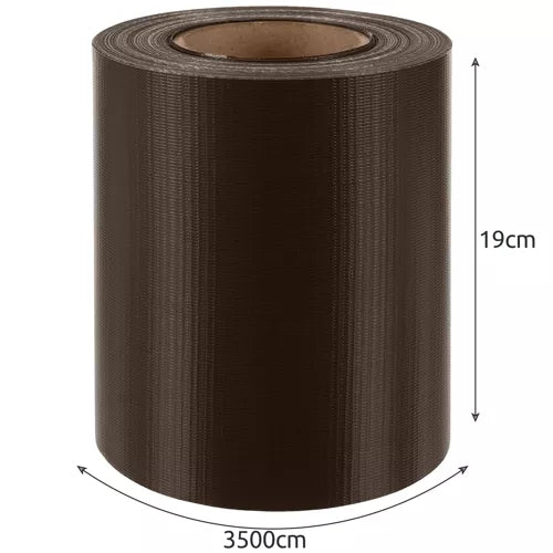 Fencing tape 19cmx35m 450g/m2 brown 23702