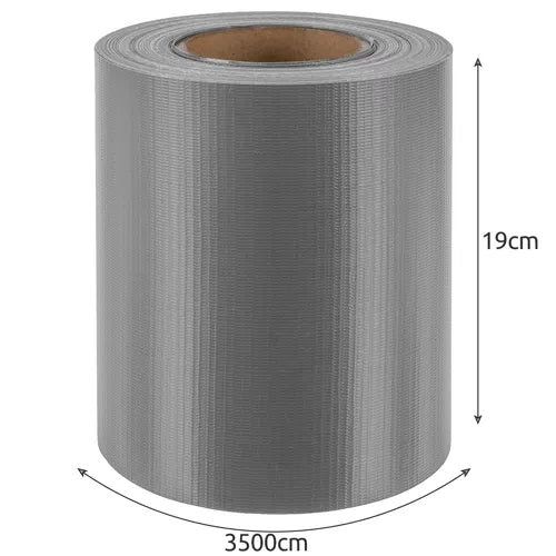 Fencing tape 19cmx35m 450g/m2 gray 23697