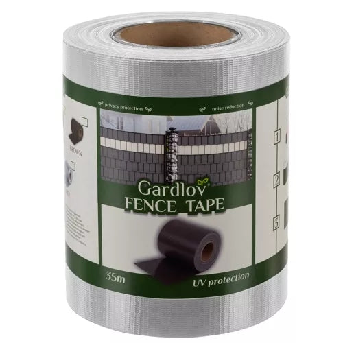 Fencing tape 19cmx35m 450g/m2 gray 23697