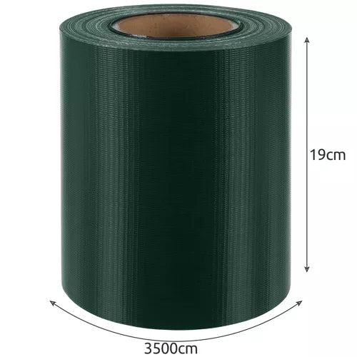 Fencing tape 19cmx35m 450g/m2 green 23699