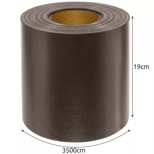 Fencing tape 19cmx35m 630g/m2 brown 23707