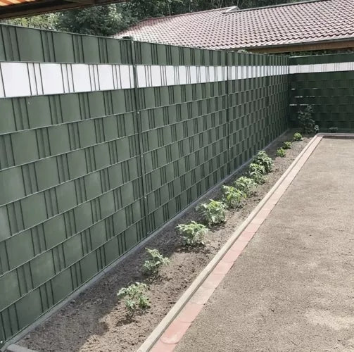 Fencing tape 19cmx35m 630g/m2 green 23706
