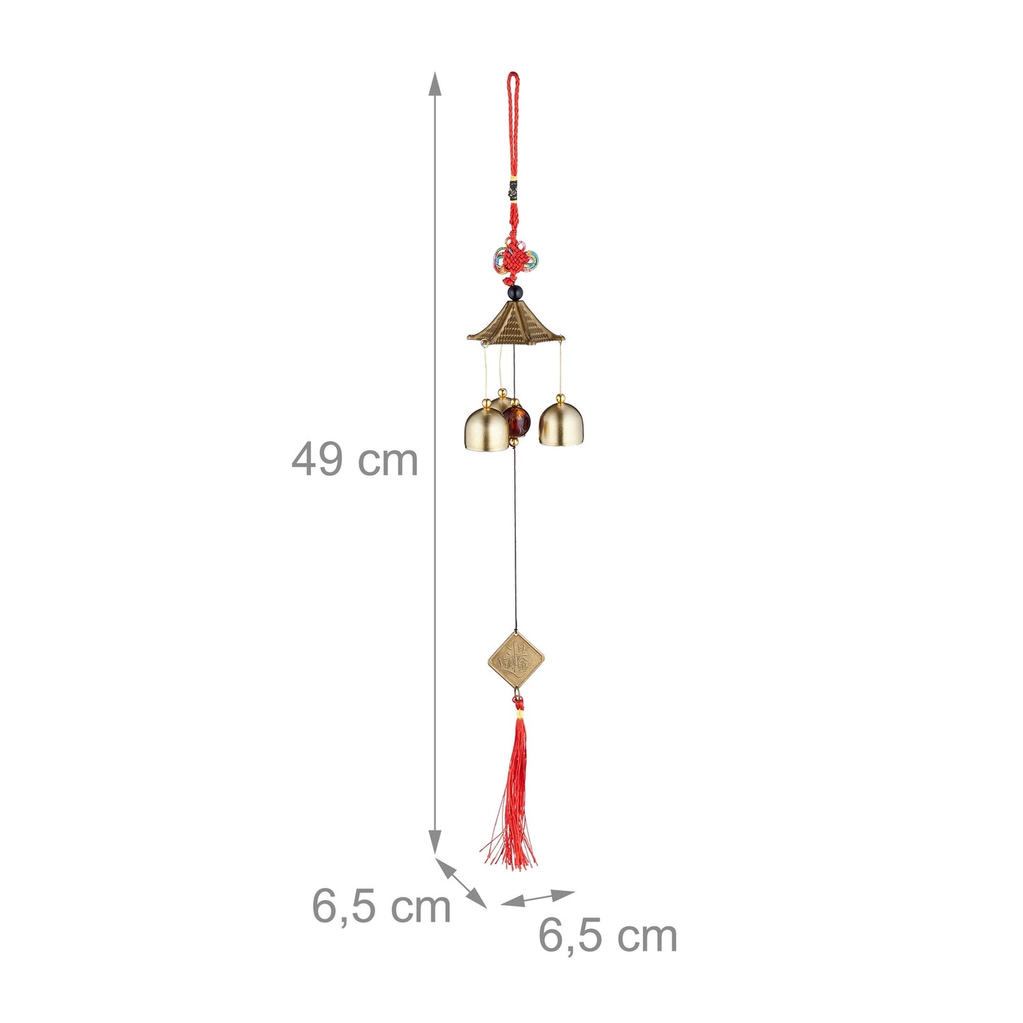 Feng Shui Metal Wind Chimes, Set of 2