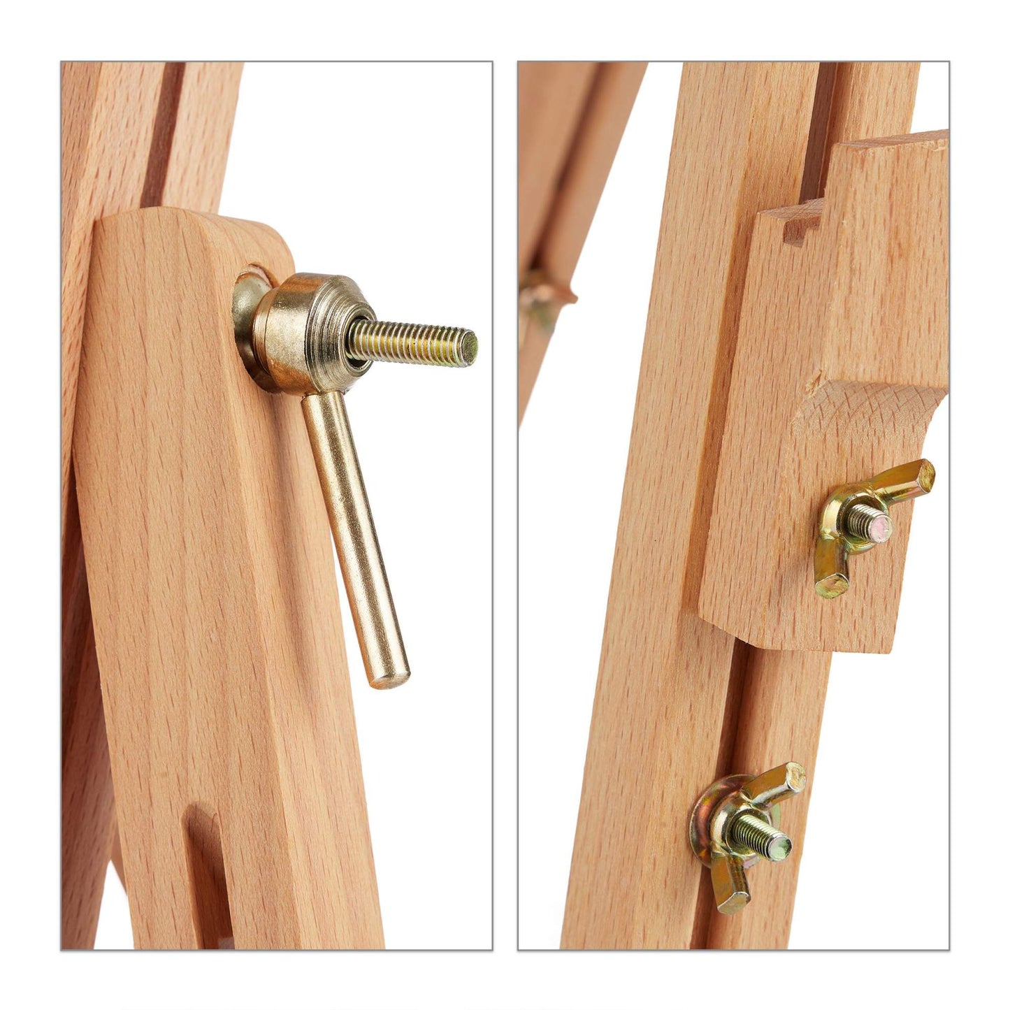 Field easel made of beech wood