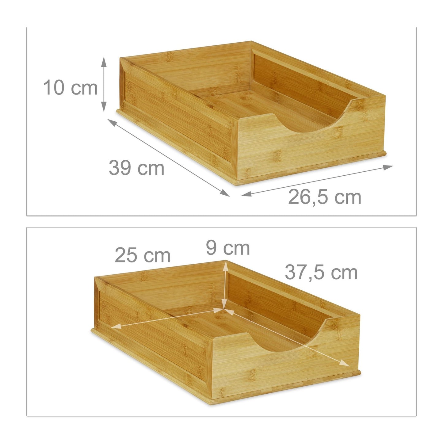 File tray in bamboo