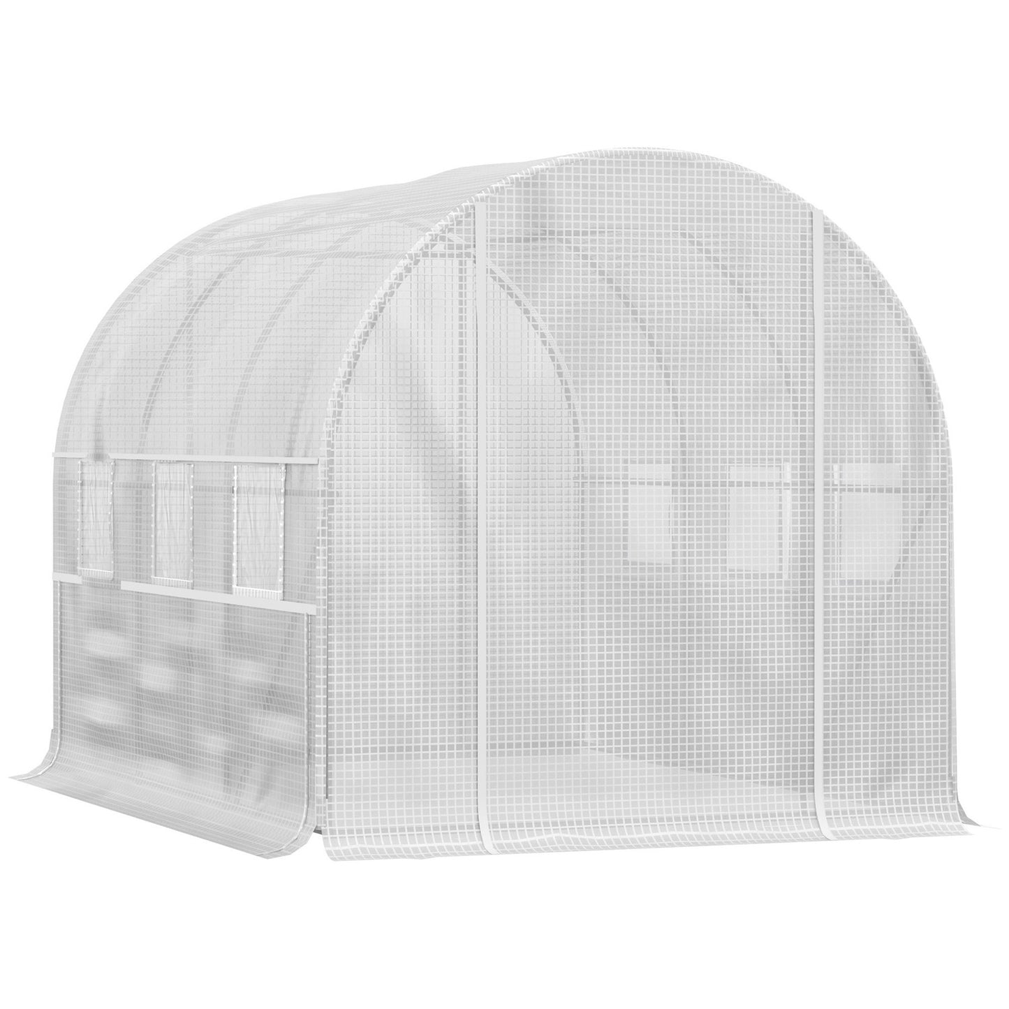 Greenhouse tunnel 2.95x2x2M, Roll-Up Windows, UV protected