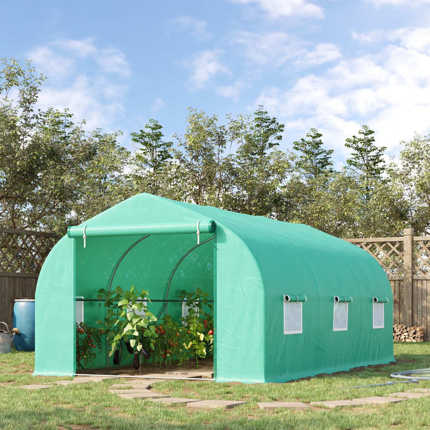 Greenhouse Cold frame, Gable roof, 450×300×205 cm