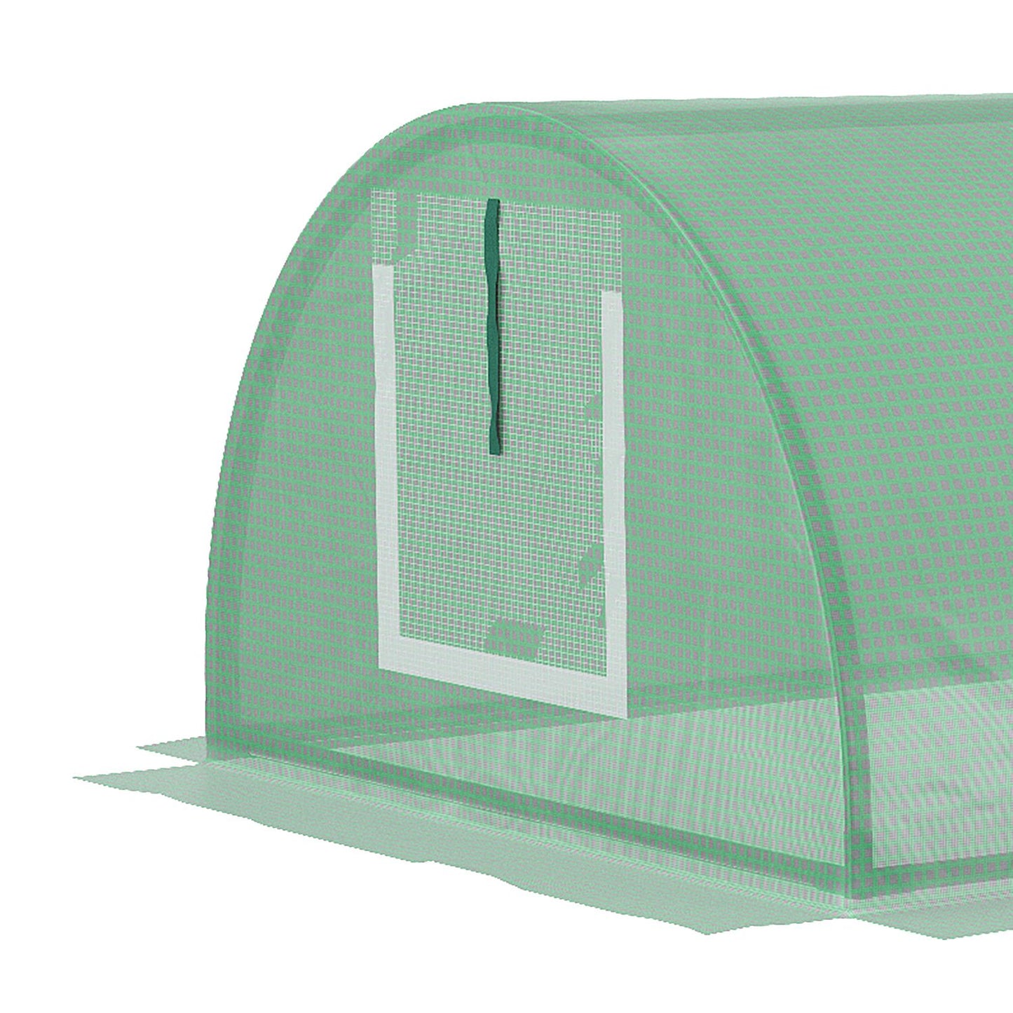 Mini tunnel greenhouse, UV resistant PE film, with mesh window