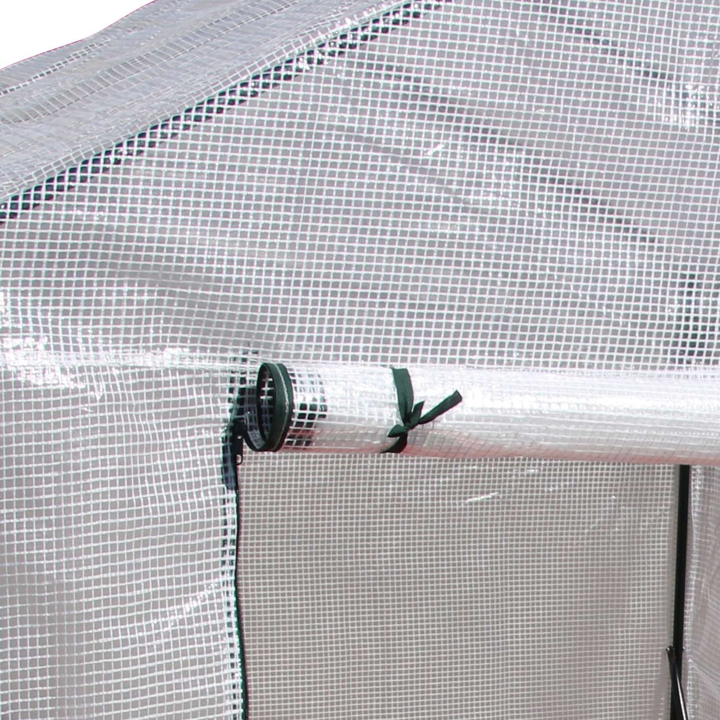 Walk-In tomato greenhouse, 4 shelves, steel frame, 143x143x195 cm