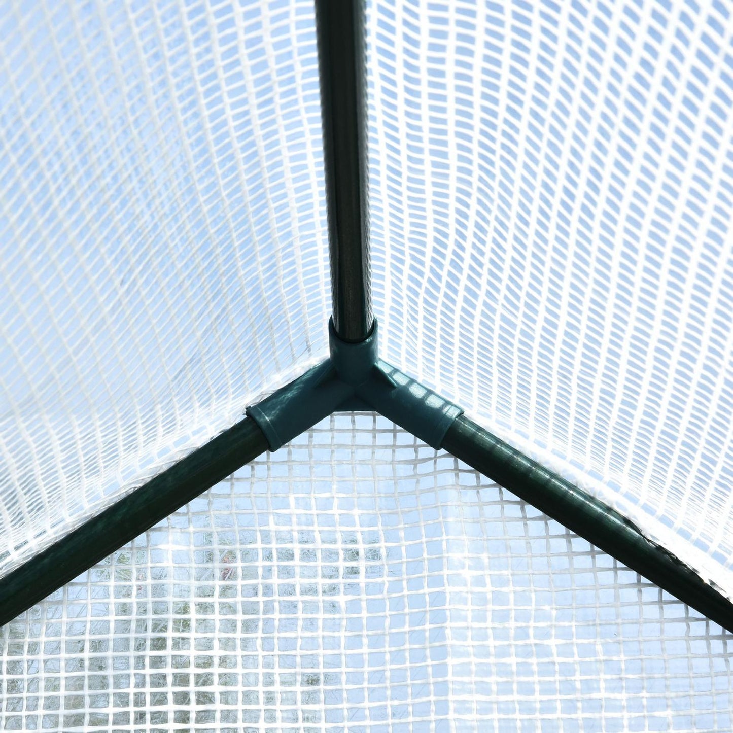 Walk-in greenhouse with 4 shelves, PE cover, 120x186x190 cm
