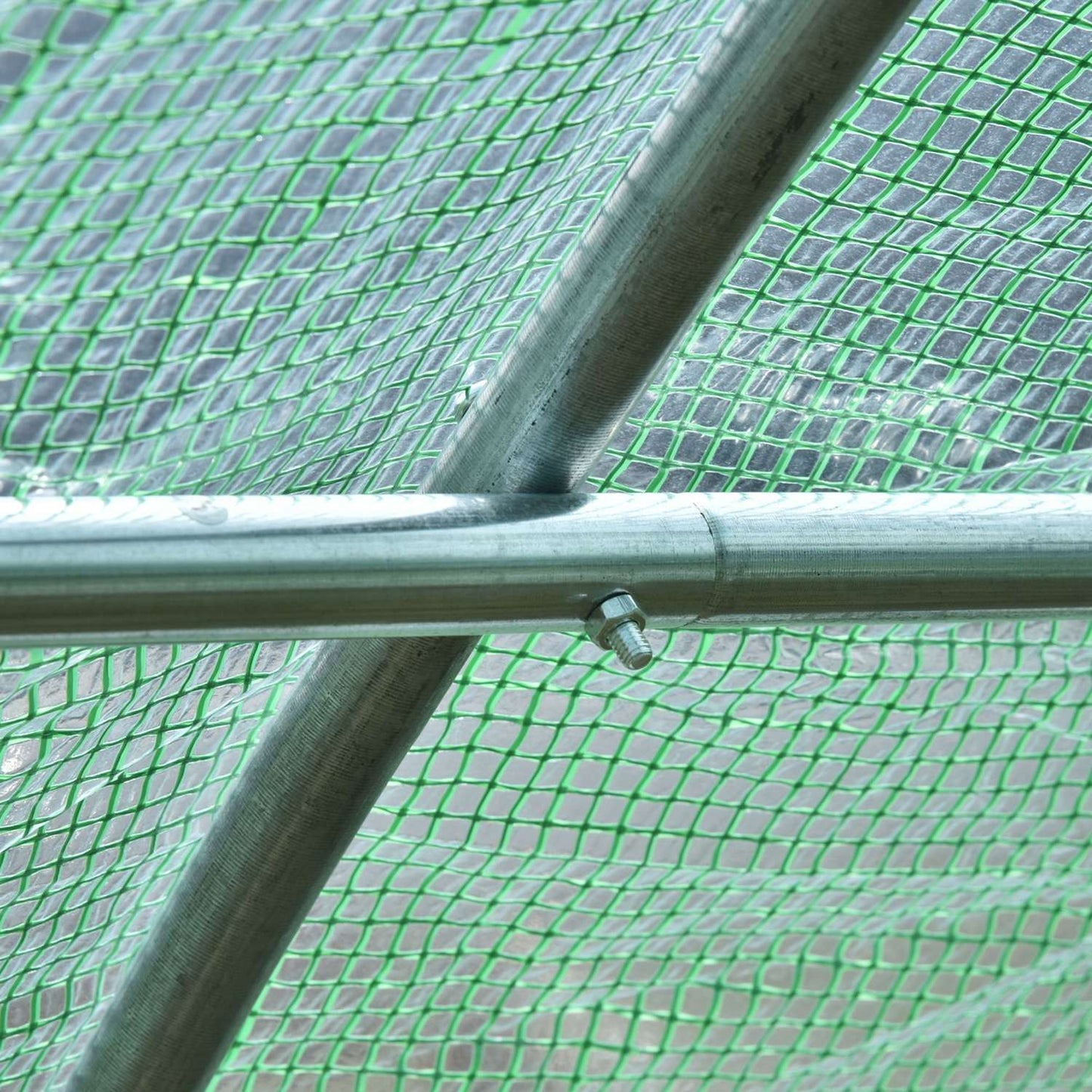 Greenhouse tunnel with window, 590x300x200 cm, Green