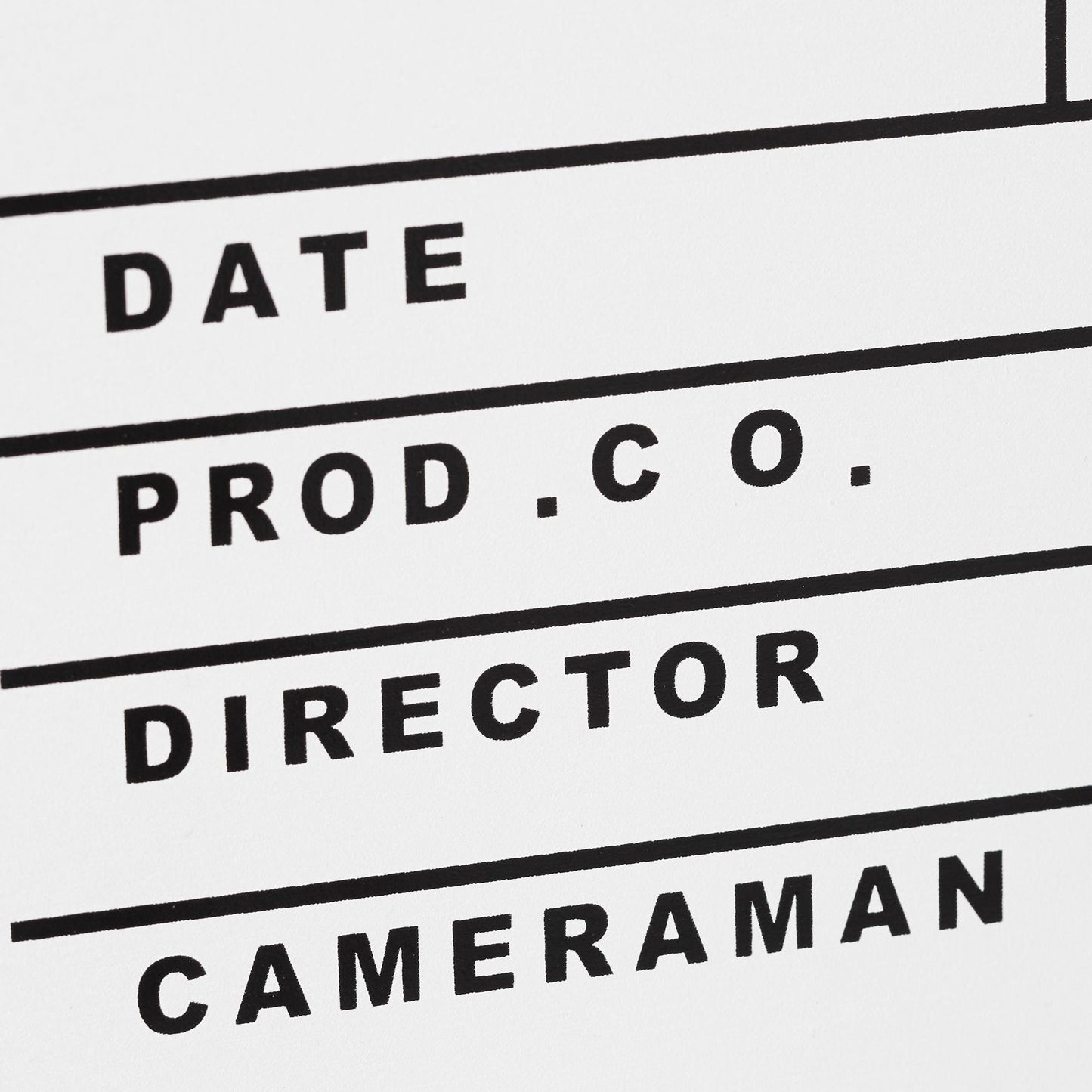Film tab white