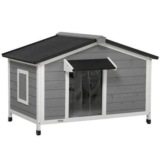 Fir Wood Dog House, weather resistant with removable floor