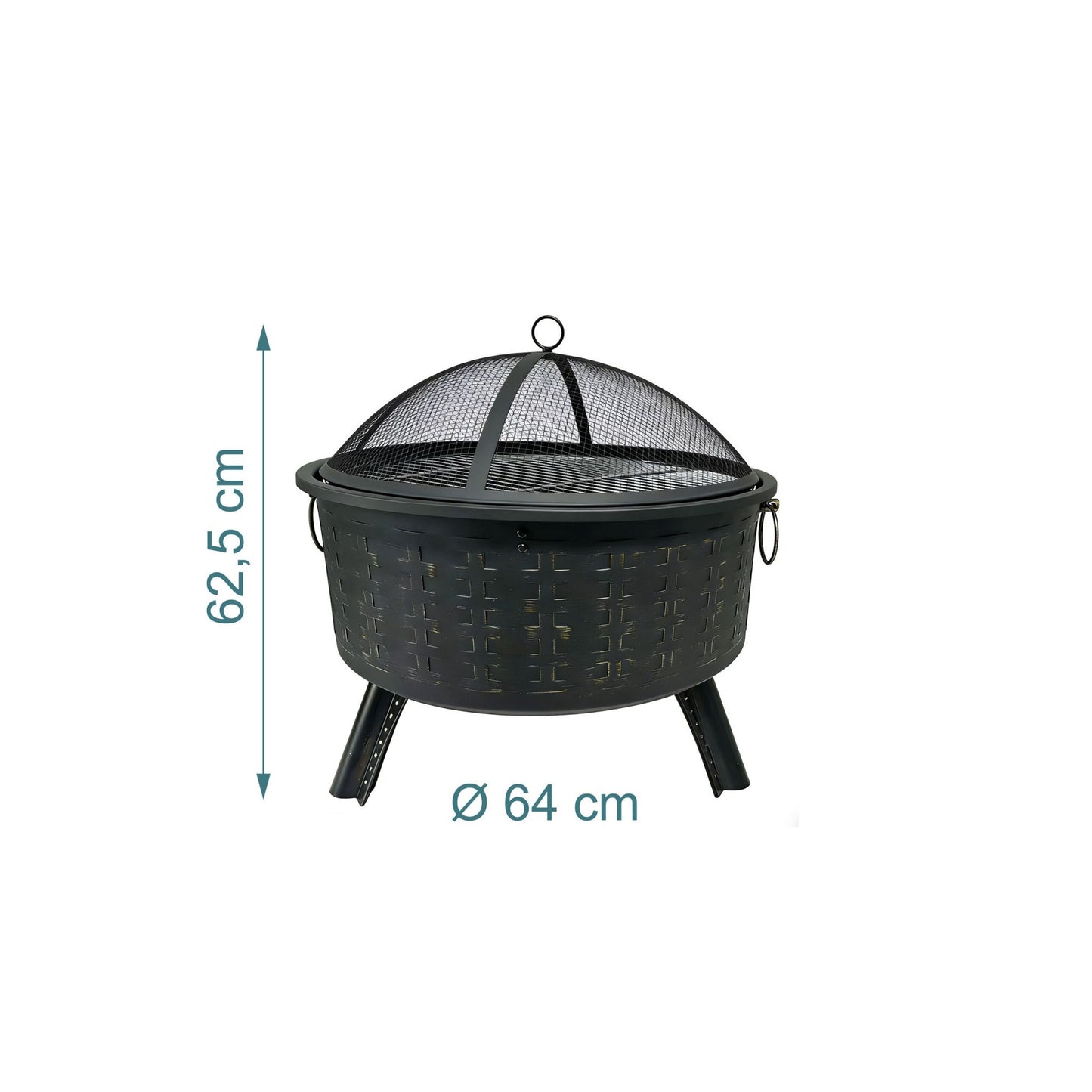 Fire Bowl with Grill Grate – Outdoor Cooking & Safety