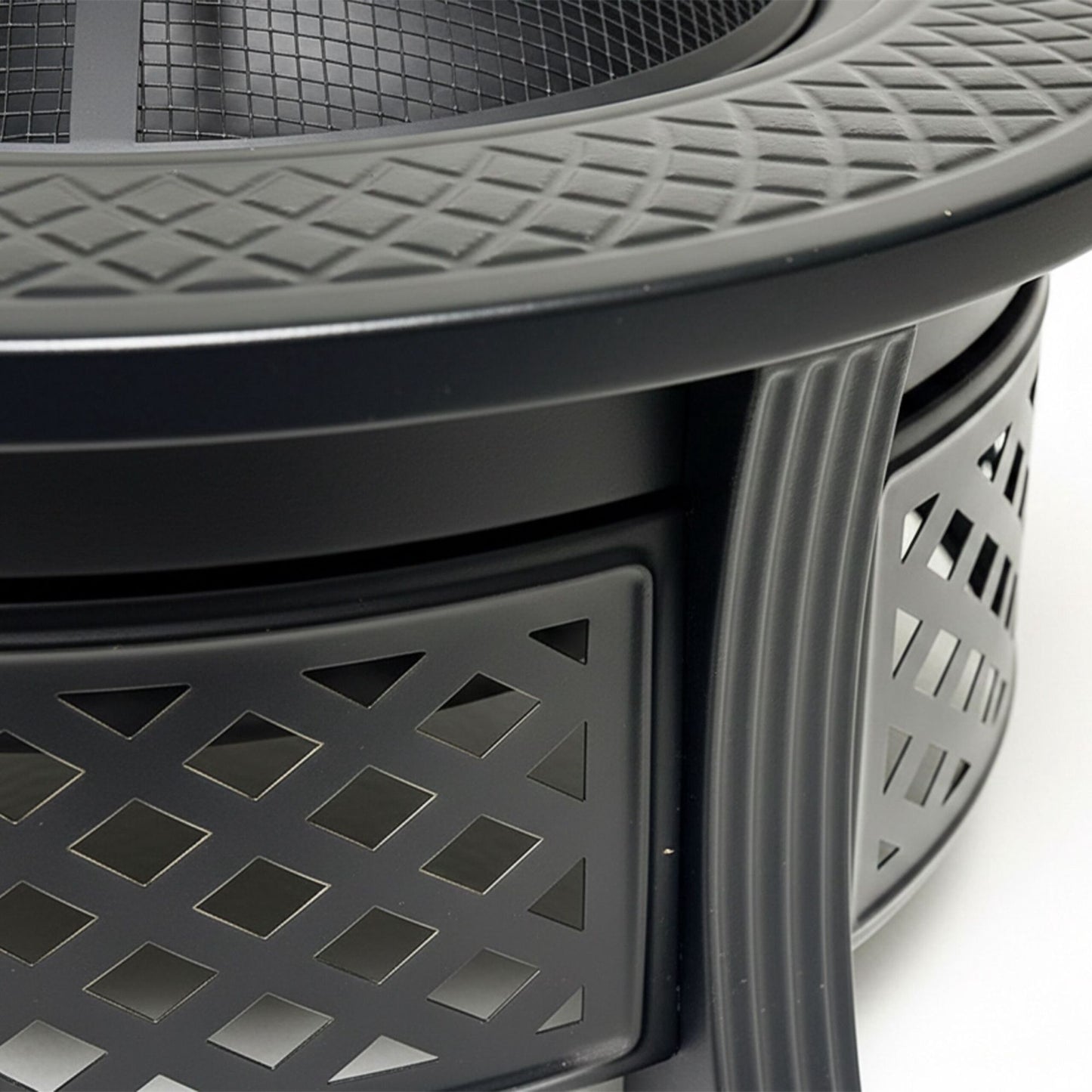 Fire Bowl with Grill and Spark Guard, Steel