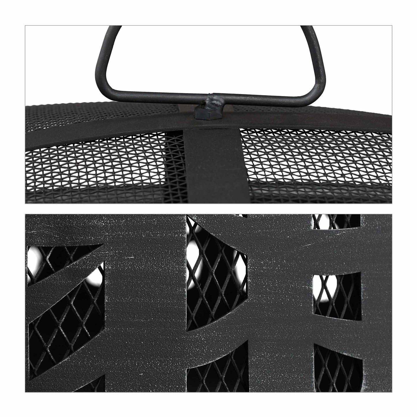 Fire Bowl with Spark Protection & Grill