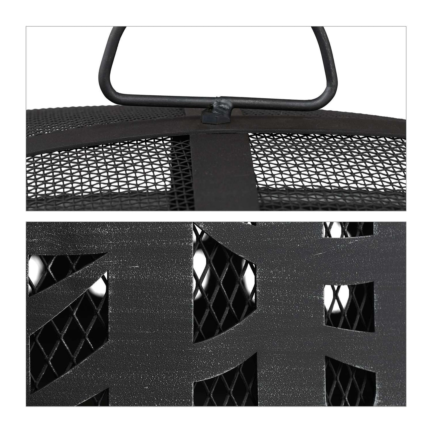 Fire Bowl with Spark Protection & Grill