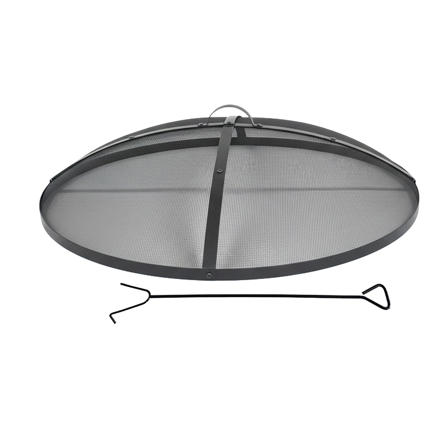Fire Pit Spark Guard, Round Metal Mesh, Size 100 cm