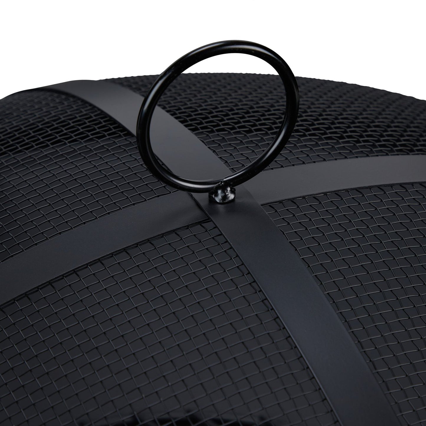 Fire Pit with Grill and Spark Guard, Folding Design