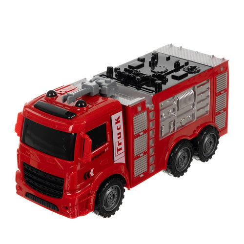 Fire Truck Toy Set for Kids, 6-Piece Rescue Vehicles