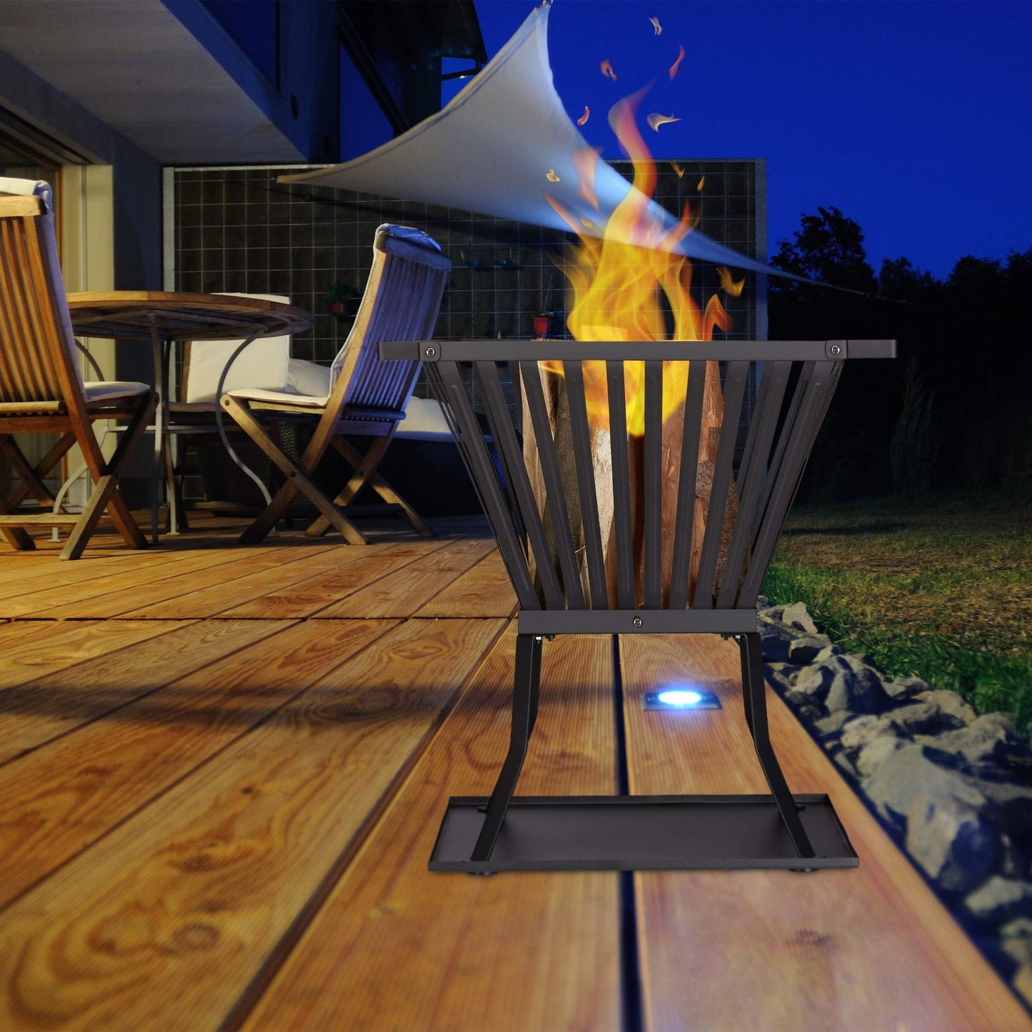 Fire basket XL with fire fork