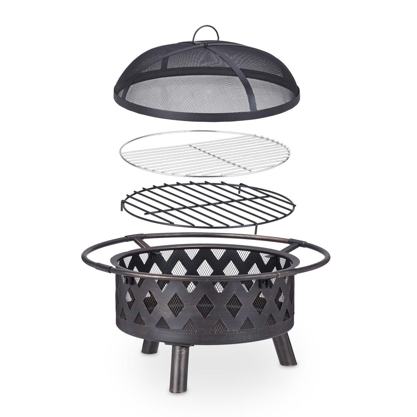 Fire basket with accessories