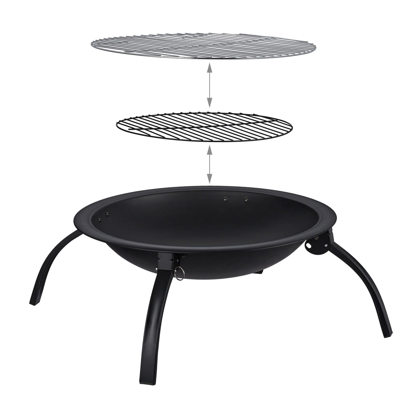 Fire bowl XL with grill accessories