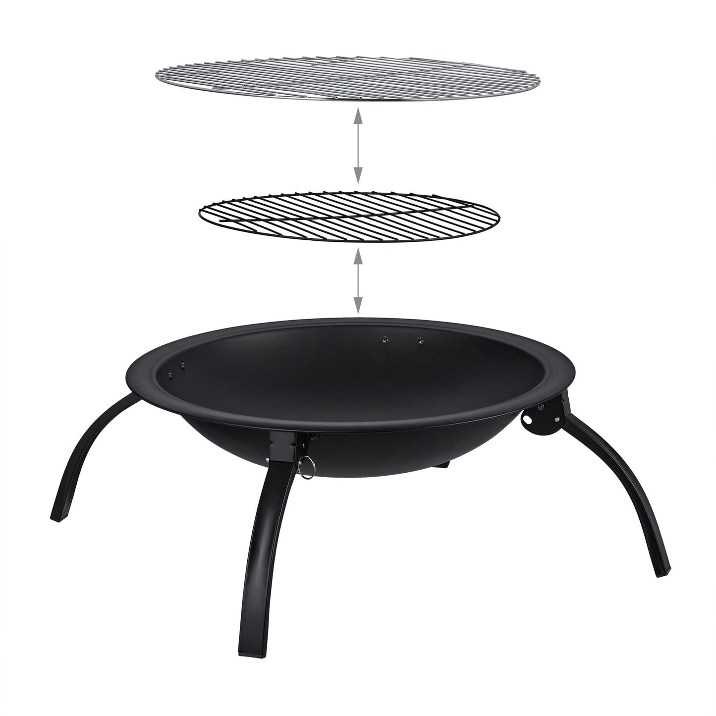 Fire bowl XL with grill accessories