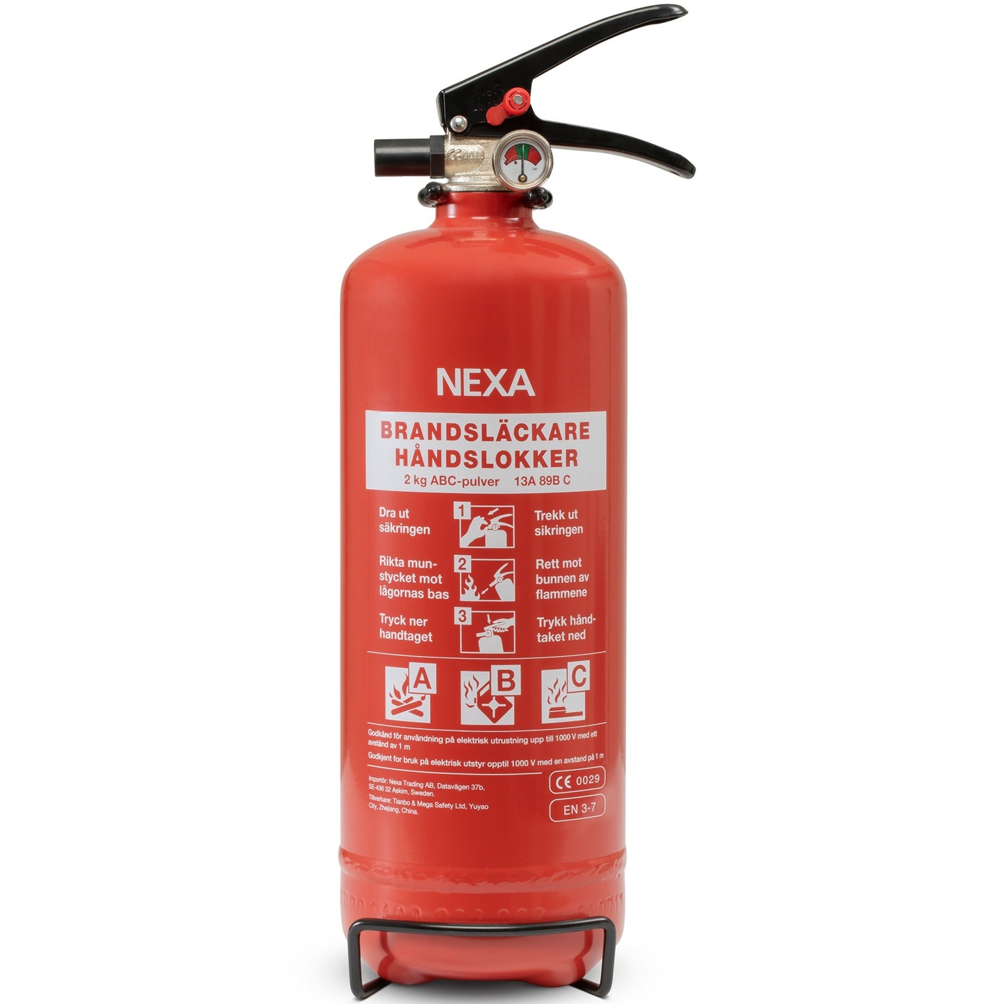 Fire extinguisher Red 2kg 13A