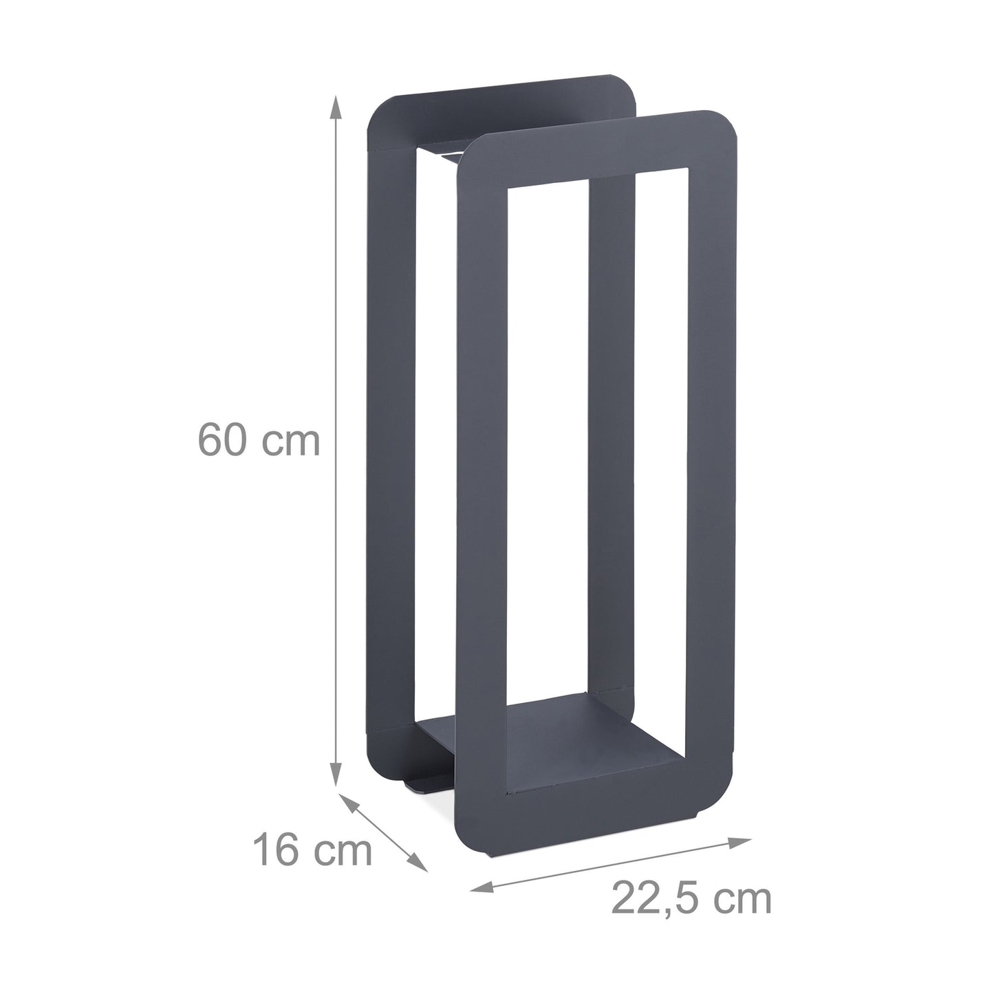 Fireplace 5 parts in grey/black