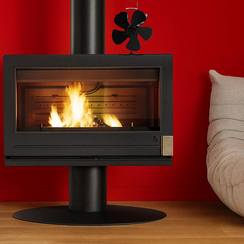 Fireplace Fan, 5-Blade Heat Powered