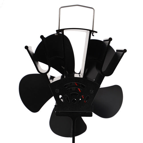 Fireplace Fan, 5-Blade Heat Powered