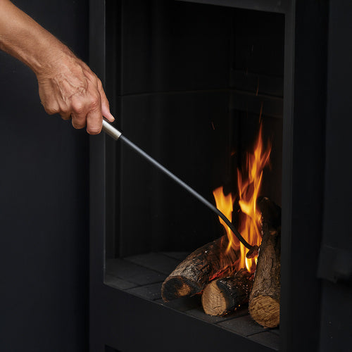 Fireplace Tool Set, Steel 4-in-1 with Stand