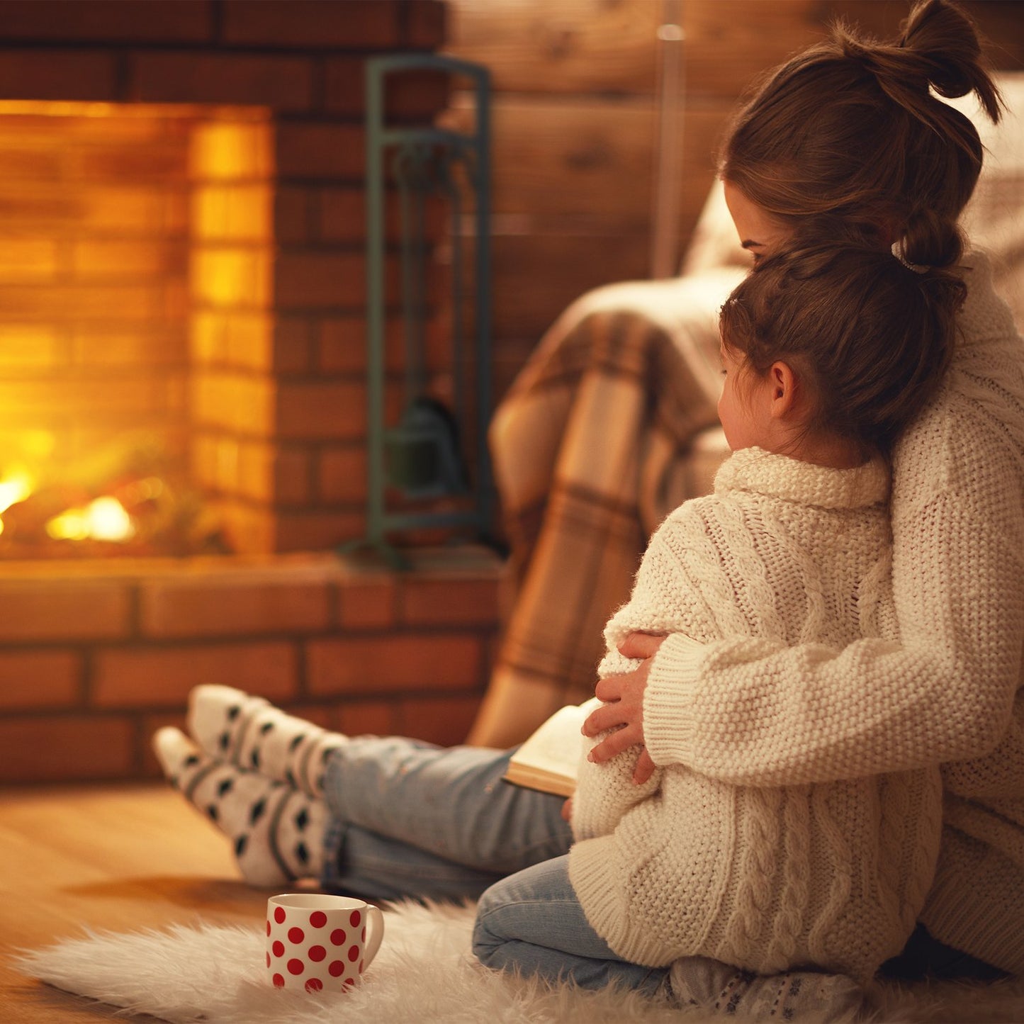 Fireplace in 4 parts