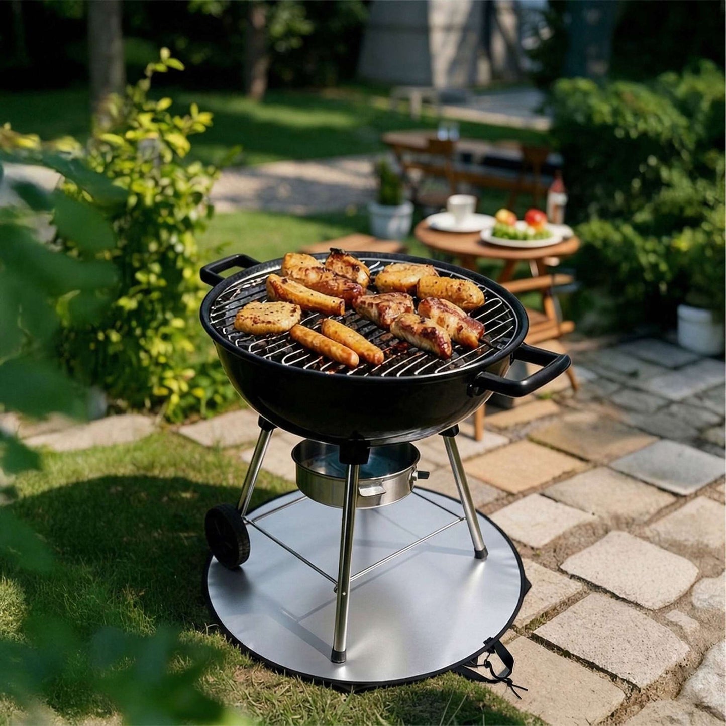 Fireproof Mat for BBQs & Fire Pits, Heat Resistant to 700C