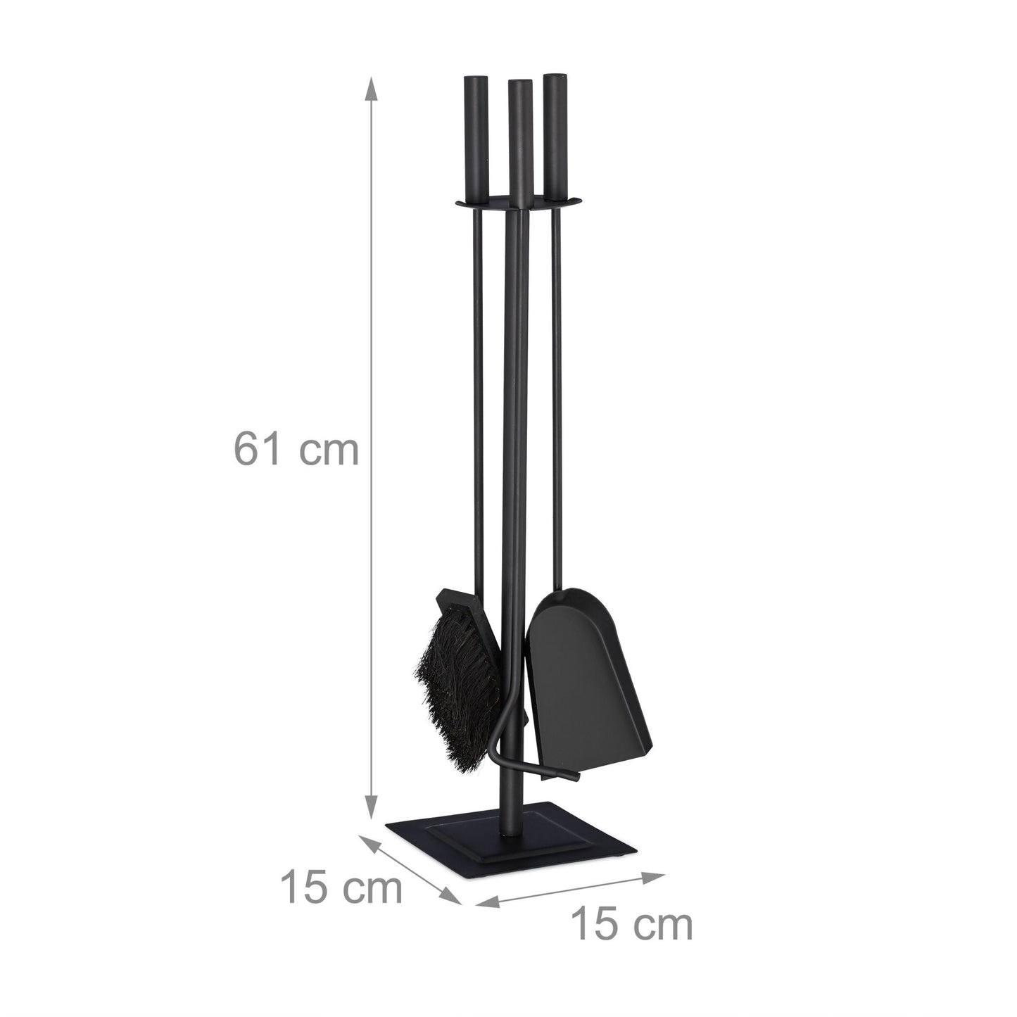 Fire stand 4 parts black