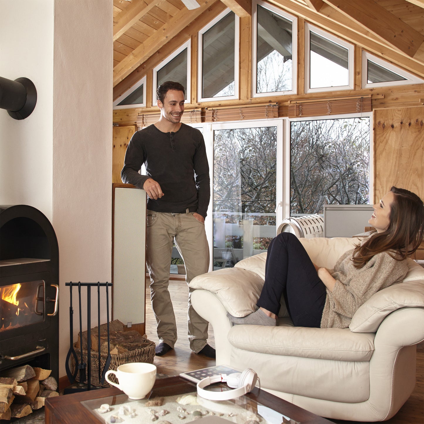 Fire stand black 5 parts