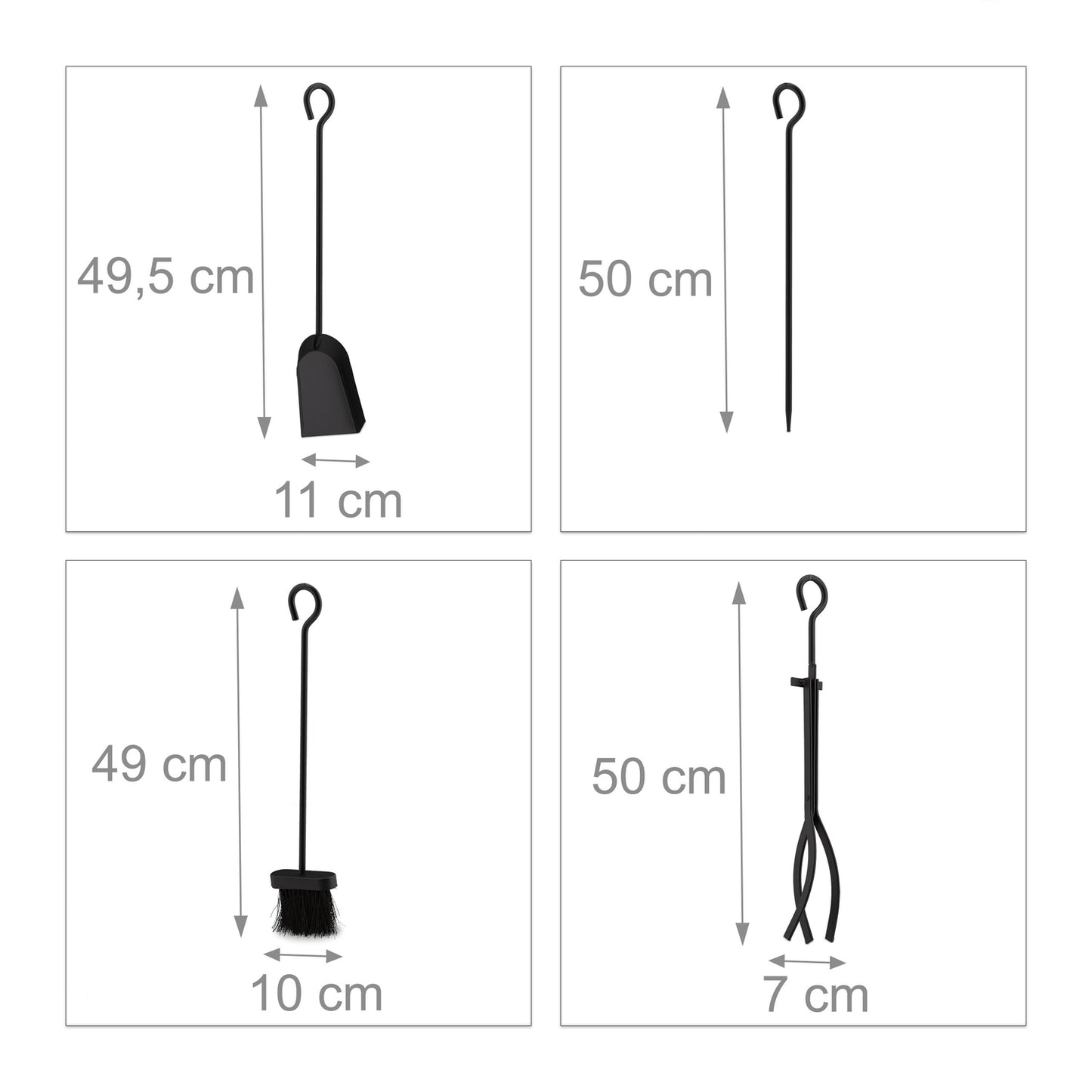 Fire stand black 5 parts