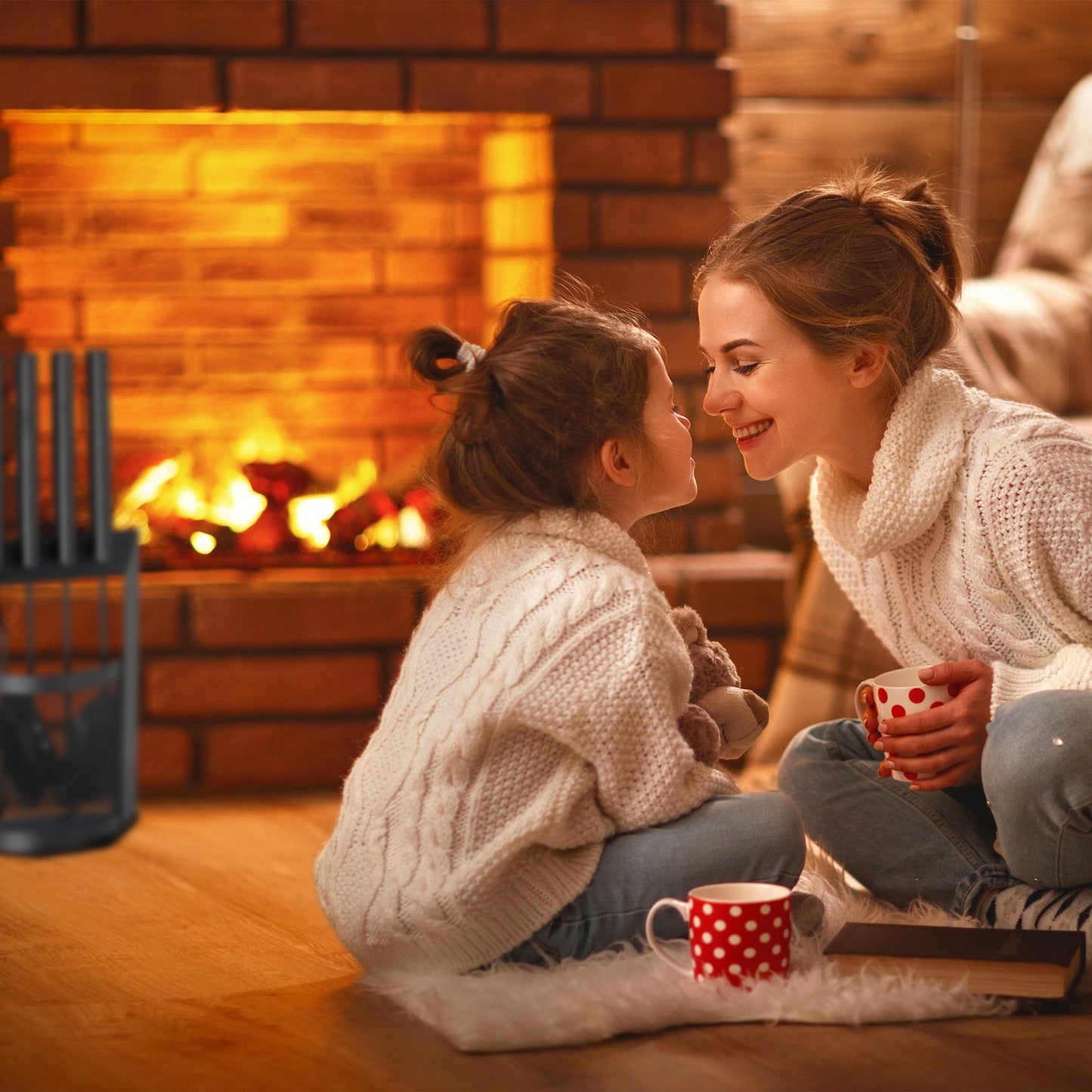 Fire stand in 5 parts with holder