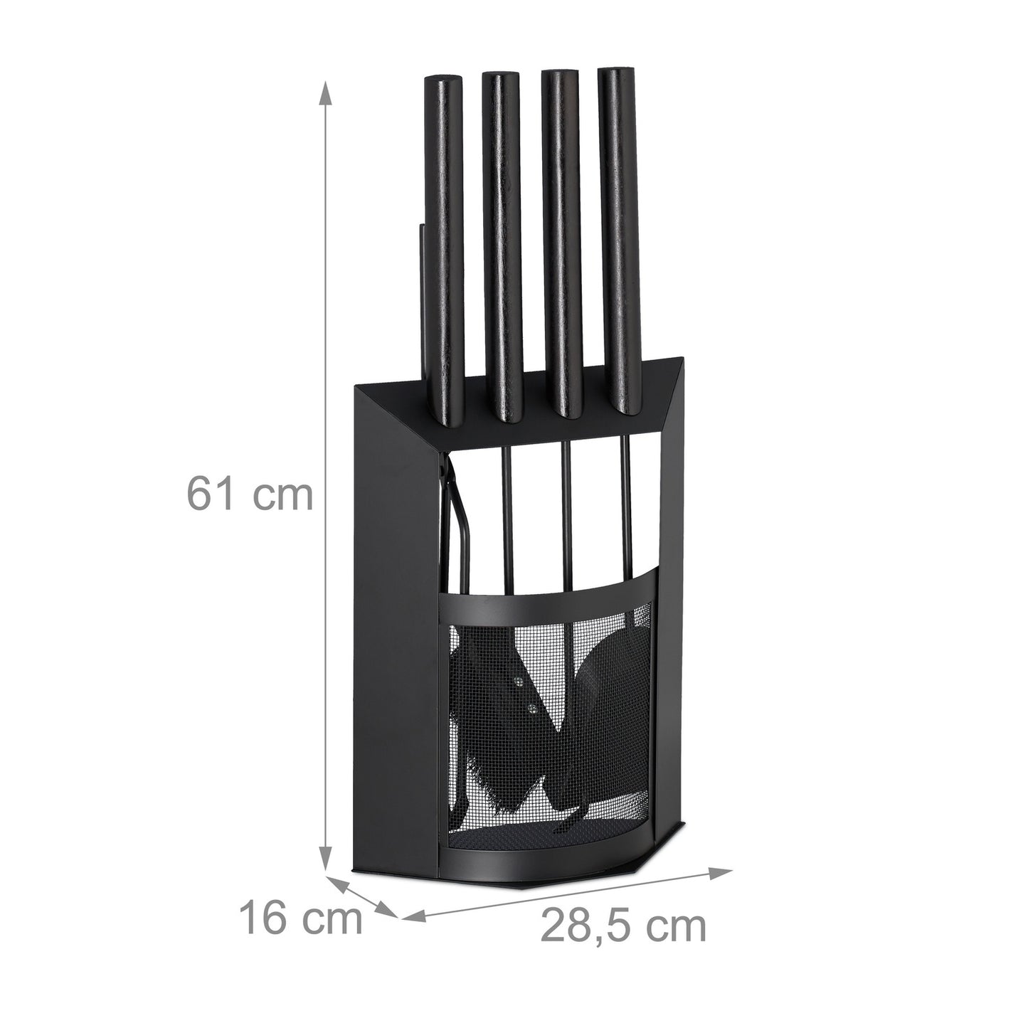 Fire stand in 5 parts with holder