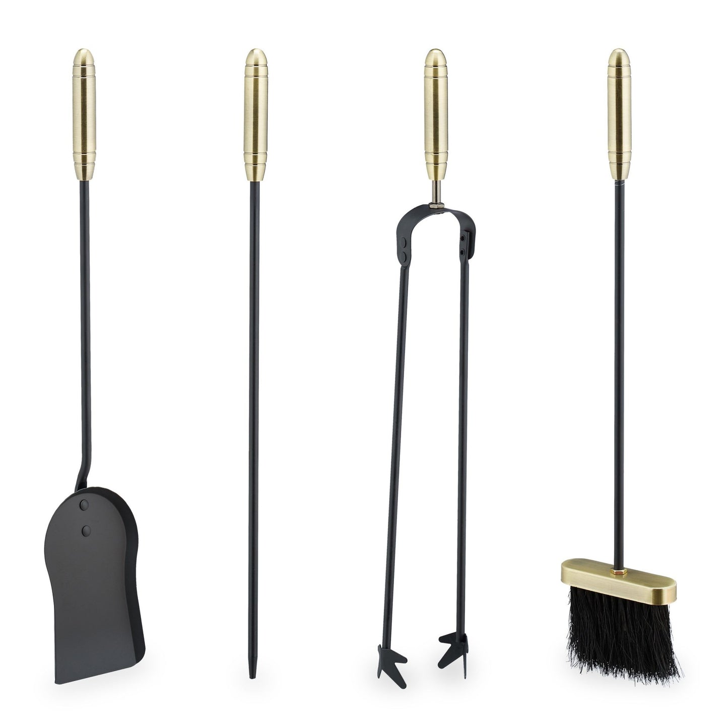 Fire stand with 5 parts in black/gold