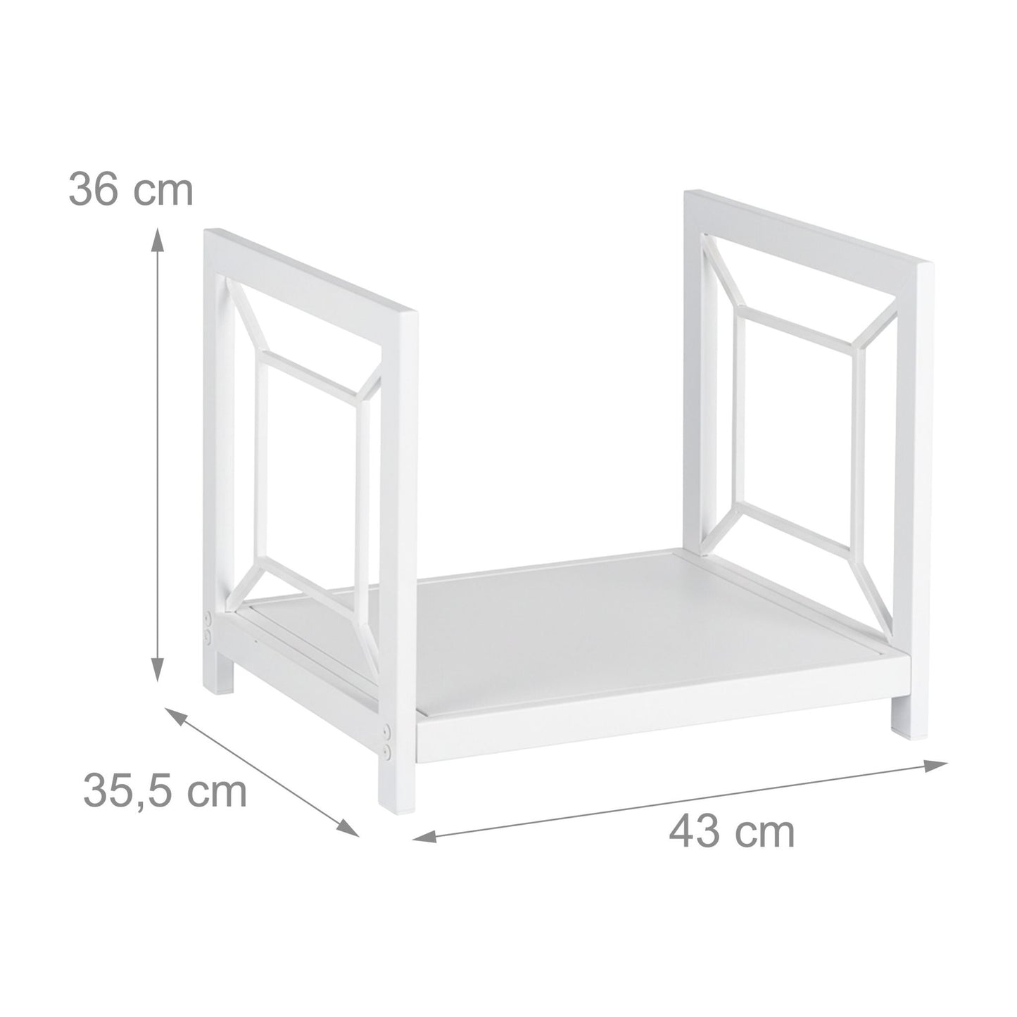 Firewood Rack, Durable Iron, Space-Saving Design
